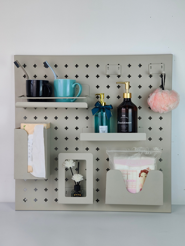 Horizontal Pegboard Shelf – Rectangular Tray