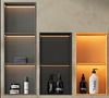 LED Lighted 2-Tier Recessed Shower Niche- Illuminated Wall Shelf for Modern Bathroom Storage