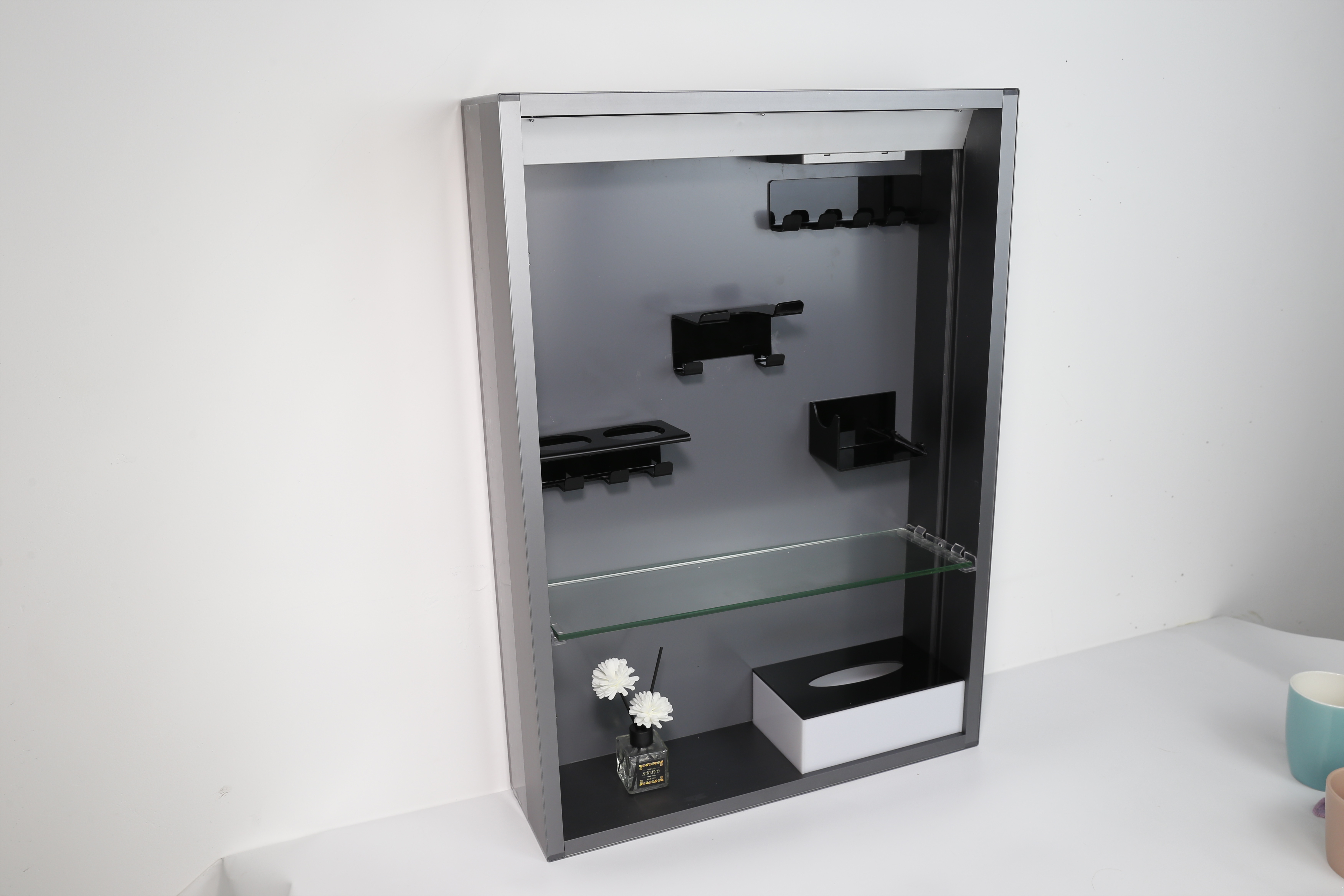 In-Cabinet Hair Dryer Rack