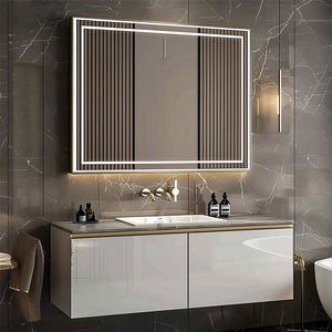 Fiesono Home Hotel Versatile Fog Free Smart Bathroom Salon Mirror with App and LED Back lighting