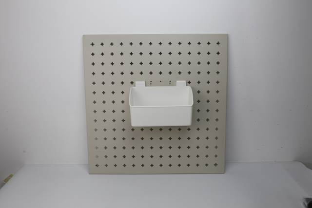 Large Pegboard Storage Bin And Pegboard Liquid Detergent Holder