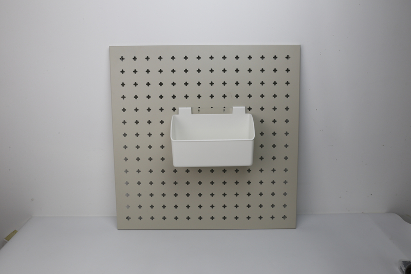 Large Pegboard Storage Bin And Pegboard Liquid Detergent Holder