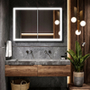 Wholesale Aluminum Frame Bathroom Mirror Cabinet Medicine Cabinet Mirror with Lights