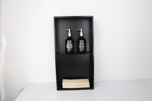 Stainless Steel Shower Niche – 2-Tier Recessed Wall Shelf