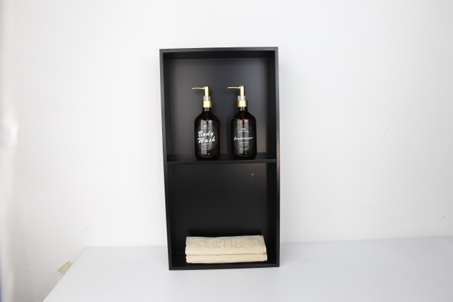 Stainless Steel Shower Niche – 2-Tier Recessed Wall Shelf
