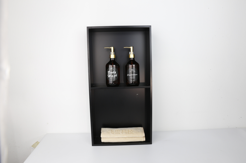 Stainless Steel Shower Niche – 2-Tier Recessed Wall Shelf