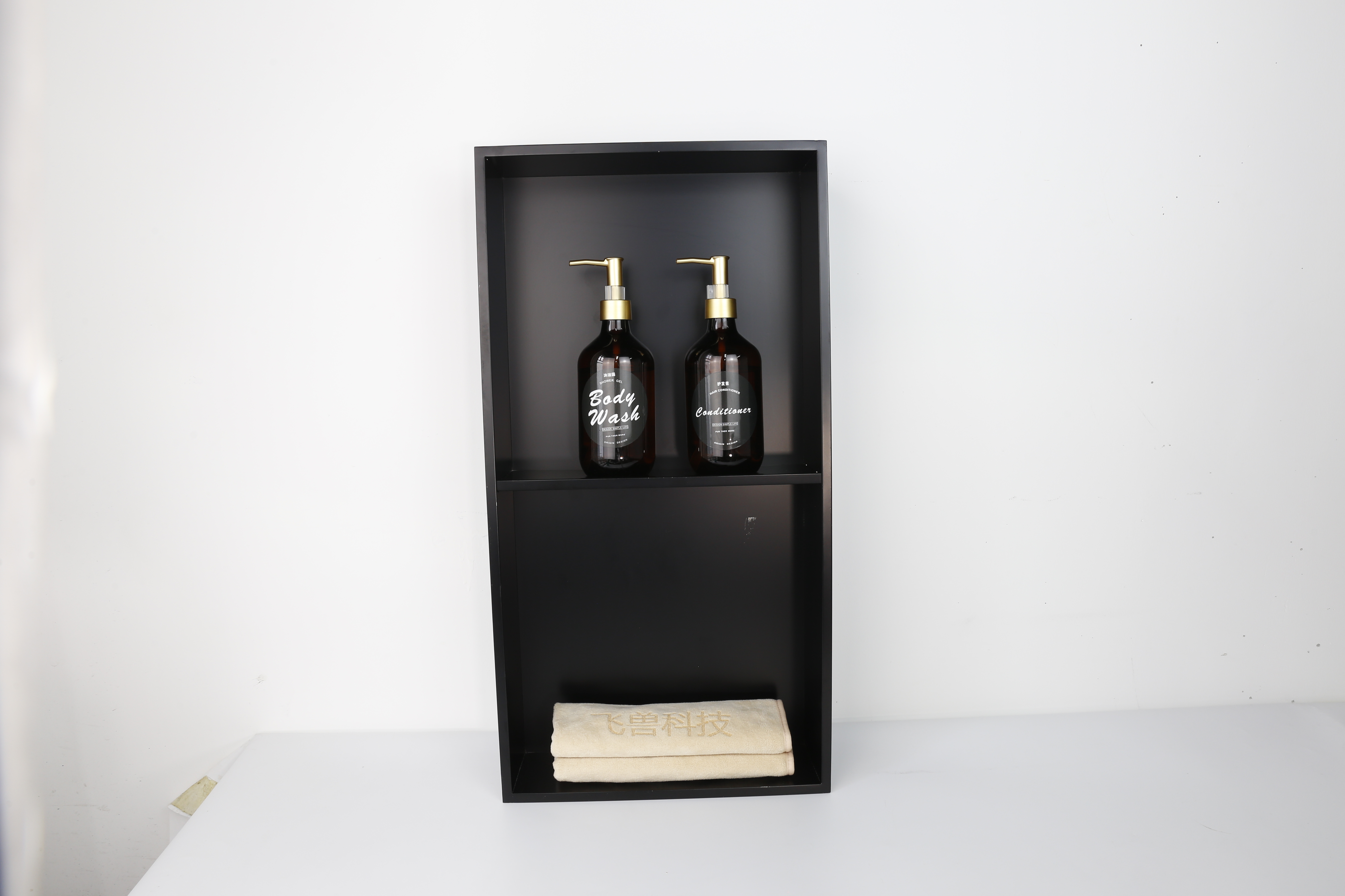 Stainless Steel Shower Niche – 2-Tier Recessed Wall Shelf