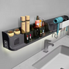 Luxury Custom Family Toilet Large Storage Shelf Rack with LED And Toothbox for Bathroom Cabinet