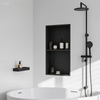Recessed Wall Niche Shelf – Two-Tier Metal Bathroom Organizer