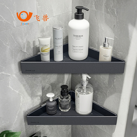 No Drilling Stainless Stell Bathroom Corner Shelf Organizer