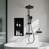 Stainless Steel Shower Niche – 2-Tier Recessed Wall Shelf