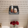 FIESONO U-Shaped Pegboard Storage Box (Metal + HPL)