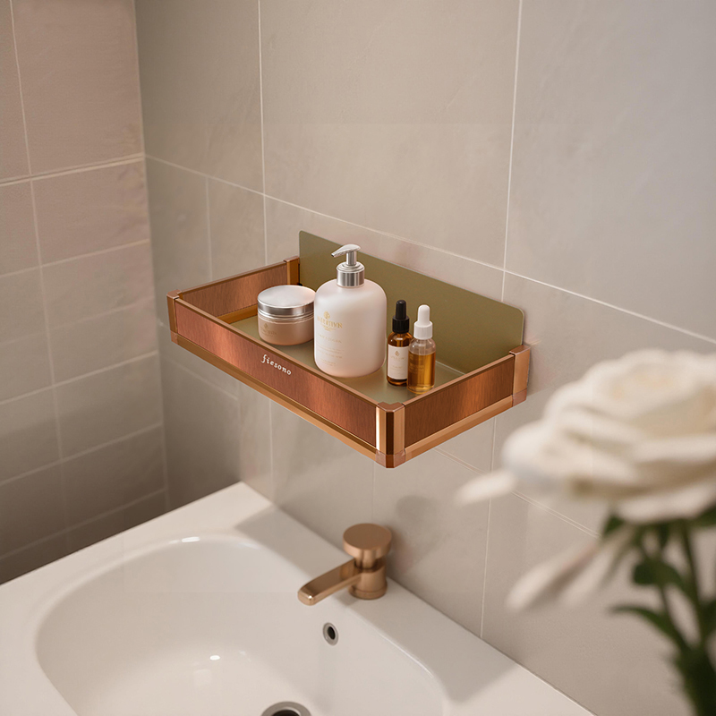 FIESONO Medium-Length Pegboard Storage Box (Metal + HPL)