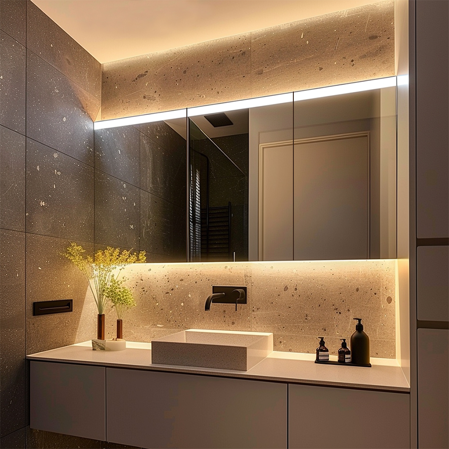 Discover the Fiesono Ultimate Bathroom Cabinet: Lighted, Anti-Fog, All-Aluminum