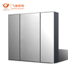 Fiesono Hotel Modern High Quality Stylish Custom Bathroom Aluminum Mirror LED Cabinet 