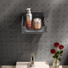 FIESONO U-Shaped Pegboard Storage Box (Metal + HPL)
