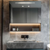 Fiesono Stylish Functionality: All-Aluminum Lighted Anti-Fog Bathroom Cabinets