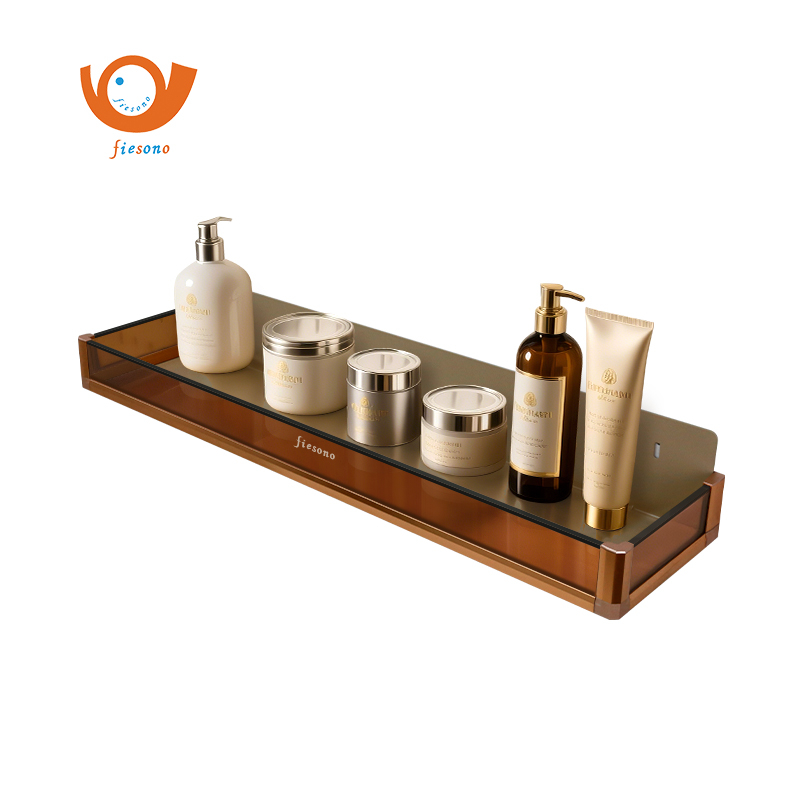 FIESONO Long Pegboard Storage Box (Metal + Glass)