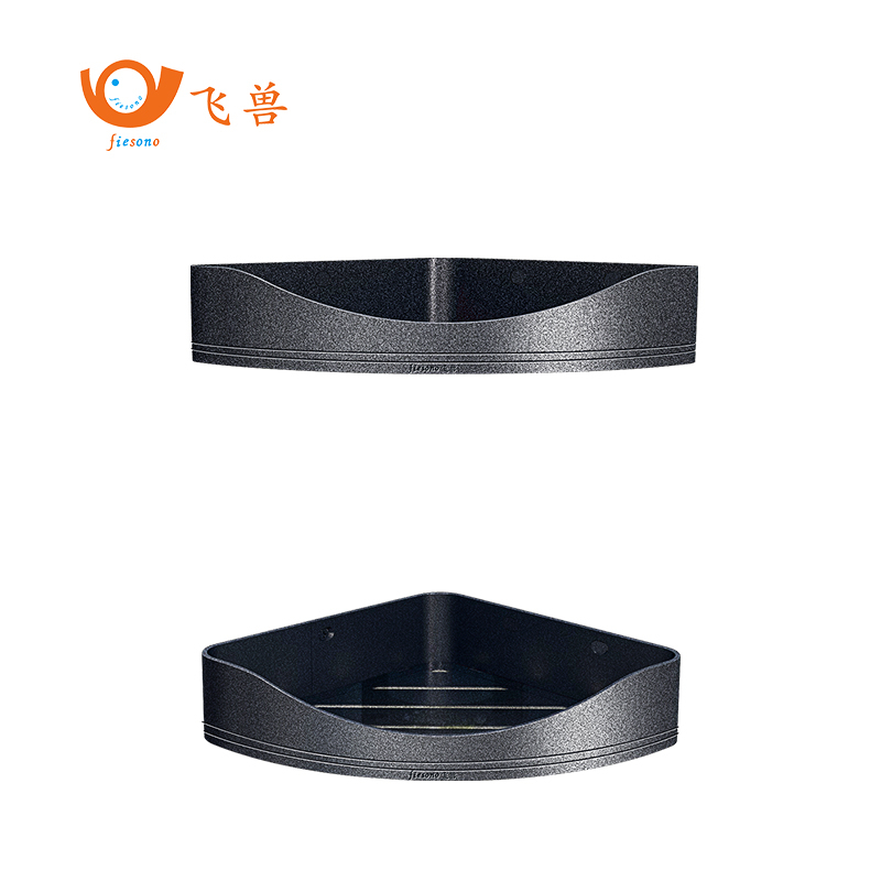 Modern Corner Bathroom Shelf – Double Tier
