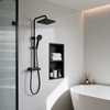 Stainless Steel Shower Niche – 2-Tier Recessed Wall Shelf