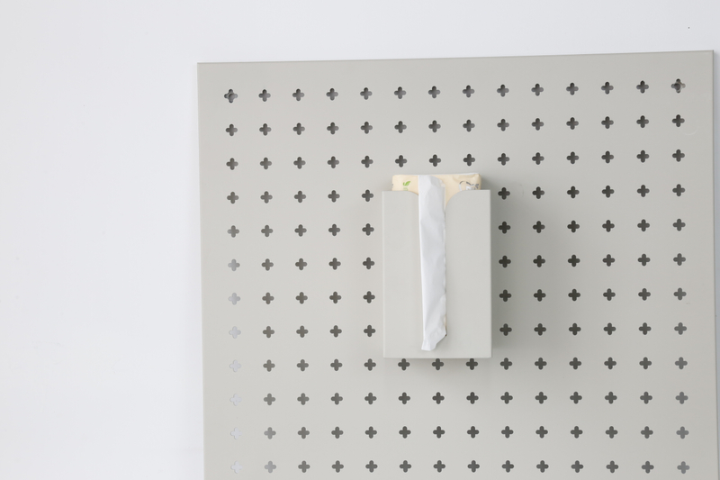 Pegboard Tissue Holder – Wall-Mounted Paper Towel Dispenser