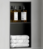 LED Lighted 2-Tier Recessed Shower Niche- Illuminated Wall Shelf for Modern Bathroom Storage