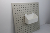 Small Pegboard Storage Box – Powder-Coated Iron