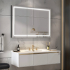 Fiesono Custom Lighted Versatile Modern Simple Aluminum Bathroom Cabinets: Single, Double, or Triple Door