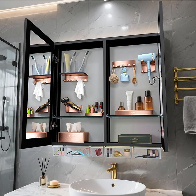 Luxury Bathroom Cabinet Organization System